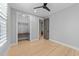 Spacious bedroom featuring a walk-in closet with built-in shelving at 3316 Milton Rd, Raleigh, NC 27609
