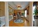 Cozy dining room with hardwood floors, decorative rug, and elegant furniture at 3517 Elk St, Burlington, NC 27215