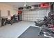 Well-organized garage space with storage solutions and exercise equipment at 490 Mallard Loop Dr Dr, Clayton, NC 27527