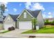 Charming home featuring a two-car garage, well-manicured lawn, and inviting curb appeal at 518 Judge Ct, Durham, NC 27703