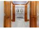 Bathroom featuring a double sink vanity and a private closet space at 530 Turlington Rd, Dunn, NC 28334