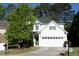 Charming two-story home with a well-manicured lawn and a two-car garage, showcasing curb appeal at 6 Dawson Ct Ct, Durham, NC 27703