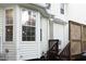 Home exterior with well-maintained siding and charming lattice privacy screen at 6022 Four Townes Lane Ln, Raleigh, NC 27616