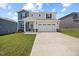 Charming two-story home featuring a welcoming front porch, a two-car garage, and a well-maintained lawn at 708 Deschutes Dr, Garner, NC 27529