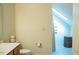 This bathroom has a toilet, vanity, and walk-in shower at 7371 Leasburg Rd, Roxboro, NC 27574