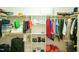 Spacious walk-in closet with shelves and hanging rods for ample storage at 7371 Leasburg Rd, Roxboro, NC 27574