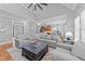 Open concept living room view showcases lots of natural light and high ceilings at 5113 Windance Pl, Holly Springs, NC 27540