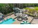 Waterslide in the community pool area, offering fun and recreation for residents at 5113 Windance Pl, Holly Springs, NC 27540
