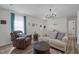 Cozy living room featuring comfortable seating, natural light, and a welcoming ambiance for relaxation and entertainment at 108 Ruff Davis Rd, Roxboro, NC 27574