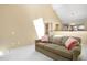 Spacious living room with carpet and comfortable sofa at 108 Woodglen Dr, Cary, NC 27518