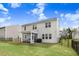 Spacious backyard with screened-in porch and black metal fence at 130 Stromness Path, Clayton, NC 27527