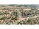 Aerial view of the neighborhood showcasing the charming tree-lined streets and well-maintained residential properties at 1320 Heritage Hills Way, Wake Forest, NC 27587