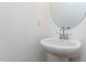 Modern bathroom featuring a sleek, round sink and chrome faucet at 14 Relaxing Way, Pittsboro, NC 27312