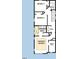 Second-floor layout includes three bedrooms, two baths, and utility room at 14 Relaxing Way, Pittsboro, NC 27312