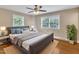 Bright dining room with table set for six and natural light at 154 Luther Rd, Raleigh, NC 27610