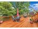 Expansive wooden deck, perfect for outdoor entertaining and relaxation at 154 Luther Rd, Raleigh, NC 27610