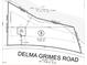 Detailed plot plan showing the lot dimensions, house placement, and property boundaries, including road and setbacks at 213 Delma Grimes Rd, Coats, NC 27521