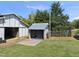 The barn features a horse run-in, storage building and well-maintained green space at 220 Jordan Narron Rd, Selma, NC 27576