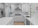 Well-appointed kitchen with stainless steel appliances, gas cooktop, and white cabinets at 2412 Castleburg Dr, Apex, NC 27523