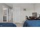 Functional bedroom with adjacent bathroom and workspace at 2912 Historic Cir, Morrisville, NC 27560