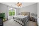 Serene bedroom with a large window, neutral tones, and comfortable furnishings at 324 Providence Glen Dr, Chapel Hill, NC 27514