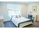 Comfortable bedroom with window, desk and a rolling office chair at 3704 Hesters Store Rd, Hurdle Mills, NC 27541