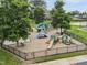 A well-maintained playground with various play structures, perfect for recreation and outdoor fun at 4020 Kinsley Trce, Burlington, NC 27215