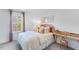 Cozy bedroom with a window offering natural light, a comfortable bed and writing desk at 410 Rowe Way, Knightdale, NC 27545