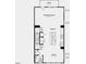 Layout of the second floor showing the kitchen, gathering room, and dining area at 418 Rowe Way, Knightdale, NC 27545