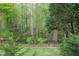 A fenced backyard with plenty of space and mature trees at 5600 Treestand Ct, Garner, NC 27529