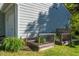 Backyard gardening boxes provide space for homegrown herbs and vegetables at 612 Spring Meadow Dr, Durham, NC 27713
