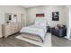 Bedroom with neutral tones, soft lighting, and comfortable furnishings at 6824 Wood Forest Dr, Cary, NC 27519