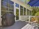 Outdoor deck area offering a view of the yard at 6824 Wood Forest Dr, Cary, NC 27519
