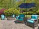 Outdoor firepit area with comfortable seating, perfect for relaxing and entertaining under the stars at 6824 Wood Forest Dr, Cary, NC 27519