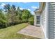 Outdoor patio features green foliage, and a black metal fence; back door visible at 792 Eldridge Loop, Cary, NC 27519