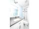 Clean bathroom with a stylish vanity, shower, and contemporary fixtures at 1023 Laura Johnson Rd, Pittsboro, NC 27312