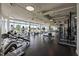 The gym includes state of the art equipment and large windows offering natural light and outside views at 110 N Corcoran St # 2101, Durham, NC 27701