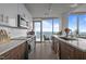 Modern kitchen features stainless steel appliances and an amazing view at 110 N Corcoran St # 2101, Durham, NC 27701