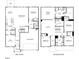 Spacious floor plan featuring an open-concept living area, a kitchen, five bedrooms, and a two car garage at 1113 Landen Creek Ln, Zebulon, NC 27597
