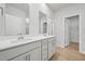 Bathroom featuring double sinks and walk-in closet at 1121 Landen Creek Ln, Zebulon, NC 27597