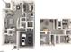Detailed floor plan showcases the layout of this spacious two-story home, with a two car garage at 1121 Landen Creek Ln, Zebulon, NC 27597