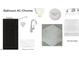 Bathroom #3 featuring chrome fixtures and a modern full tub insert at 1217 Azalea Garden Cir, Raleigh, NC 27603