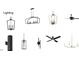 Selection of various light fixtures, including chandeliers, pendants, and wall sconces at 1217 Azalea Garden Cir, Raleigh, NC 27603