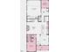 Detailed first-floor floor plan showing the layout of the kitchen, gathering room, garage, and bedroom at 1248 Hardin Hill Ln, Knightdale, NC 27545