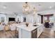 Open-concept kitchen flowing into the living area, great for entertaining friends and Gathering at 1248 Hardin Hill Ln, Knightdale, NC 27545
