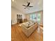 Bright living room with fireplace, hardwood floors, and comfortable seating at 131 Rosewood Dr Dr, Roxboro, NC 27573