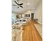 Spacious living room featuring hardwood floors, high ceilings, and natural light at 131 Rosewood Dr Dr, Roxboro, NC 27573
