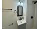 Modern bathroom featuring a vessel sink, sleek fixtures, and a walk-in shower at 1336 Hill St, Rocky Mount, NC 27801