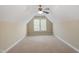 Bright bedroom with a ceiling fan and window, creating a comfortable space at 134 Barclay Valley Dr, Cary, NC 27519