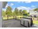 Outdoor deck featuring a built-in grill and spacious area for entertaining at 134 Barclay Valley Dr, Cary, NC 27519